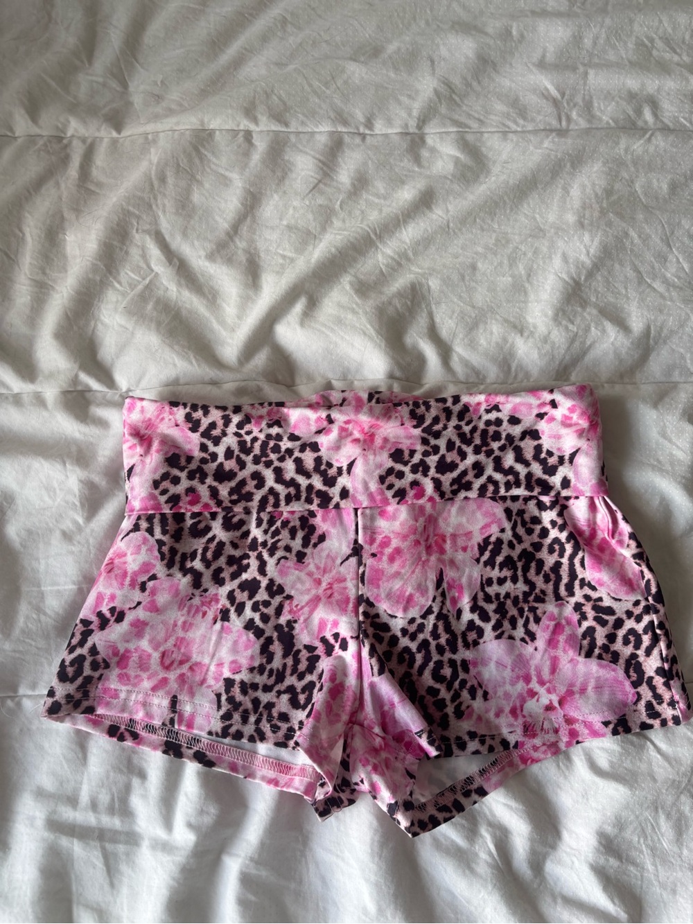 FREE with purchase - Women's Pink Floral Leopard Print Shorts